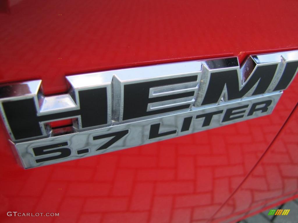 2010 Ram 1500 Sport Quad Cab - Flame Red / Dark Slate Gray photo #10