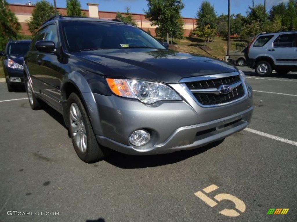 2009 Outback 2.5i Limited Wagon - Diamond Gray Metallic / Off Black photo #1