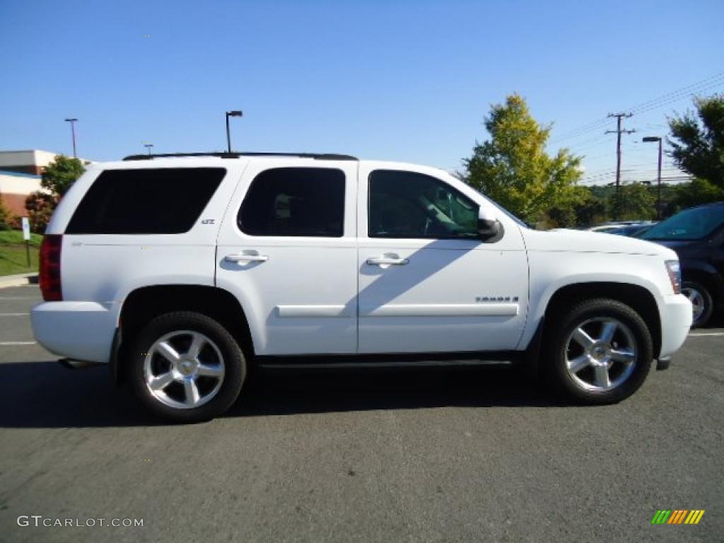 2007 Tahoe LTZ 4x4 - Summit White / Light Cashmere/Ebony photo #9