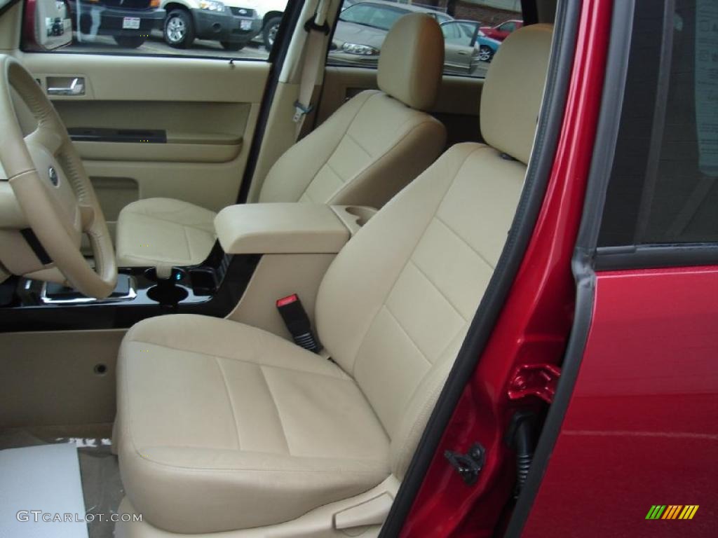 2010 Escape Limited V6 4WD - Sangria Red Metallic / Camel photo #12