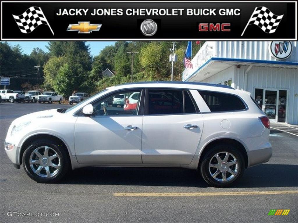 2008 Enclave CXL - White Diamond Tri Coat / Titanium/Dark Titanium photo #1