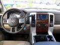 Light Pebble Beige/Bark Brown 2011 Dodge Ram 3500 HD Laramie Crew Cab 4x4 Dually Steering Wheel