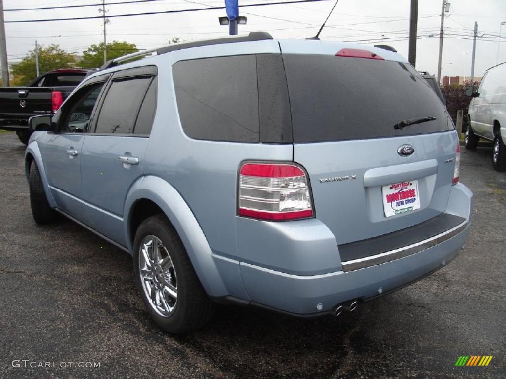 2008 Taurus X Limited - Light Ice Blue Metallic / Charcoal Black photo #3
