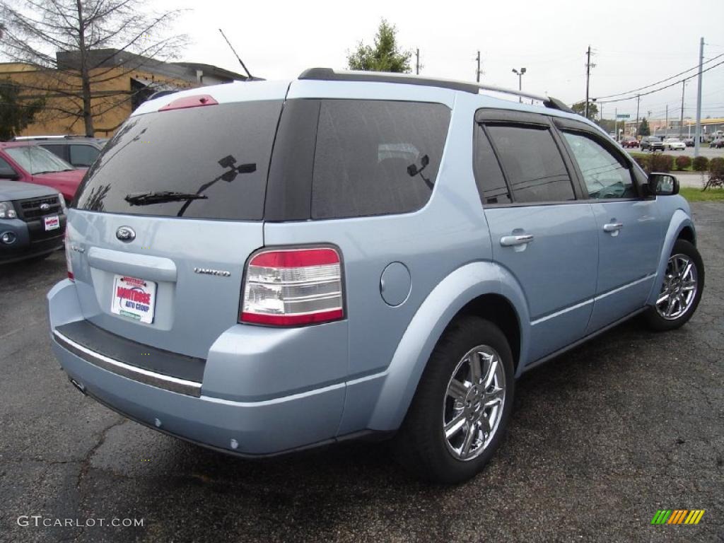 2008 Taurus X Limited - Light Ice Blue Metallic / Charcoal Black photo #5