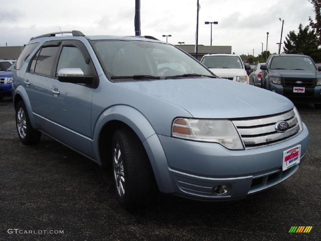 2008 Taurus X Limited - Light Ice Blue Metallic / Charcoal Black photo #7