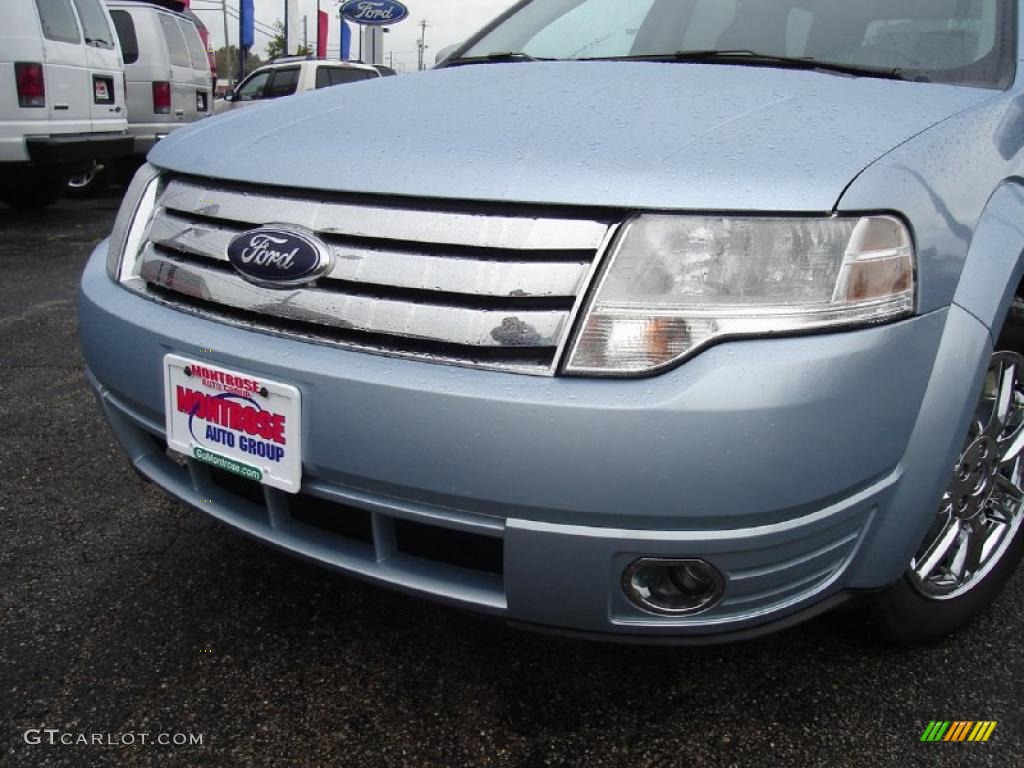 2008 Taurus X Limited - Light Ice Blue Metallic / Charcoal Black photo #9
