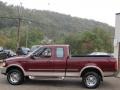 1997 Dark Toreador Red Metallic Ford F150 XLT Extended Cab 4x4  photo #9