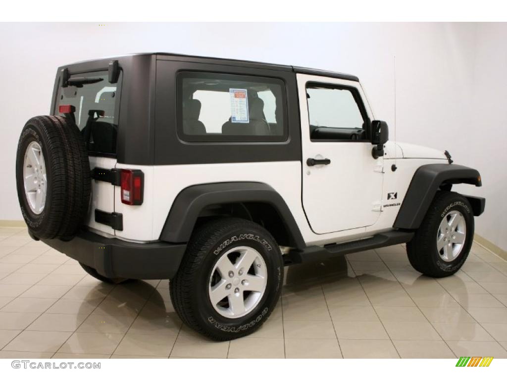 2008 Wrangler X 4x4 - Stone White / Dark Slate Gray/Medium Slate Gray photo #7