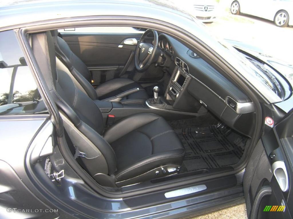 2007 911 Turbo Coupe - Meteor Grey Metallic / Black photo #31