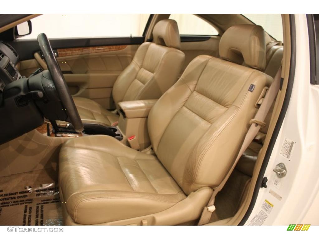 2003 Accord EX V6 Coupe - Taffeta White / Ivory photo #9