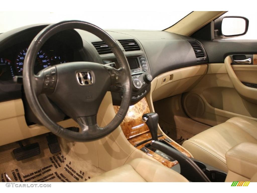 2003 Accord EX V6 Coupe - Taffeta White / Ivory photo #10