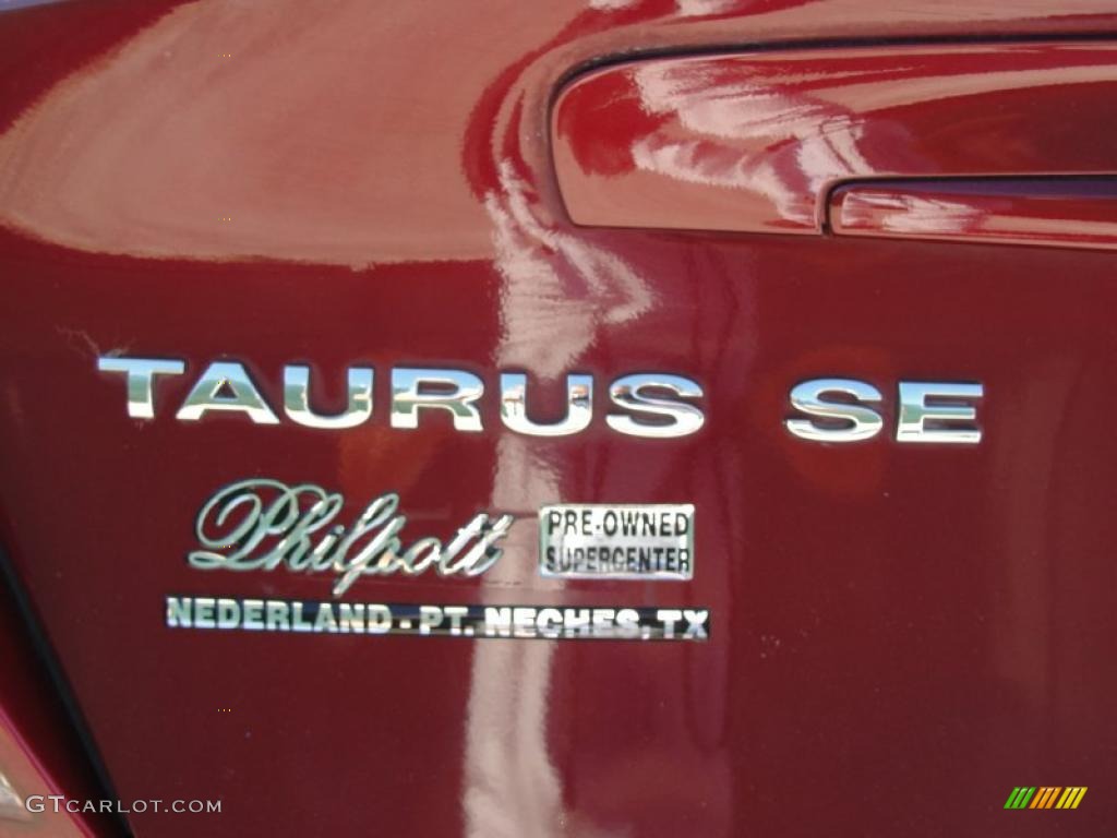 2004 Taurus SE Sedan - Merlot Metallic / Medium Parchment photo #19