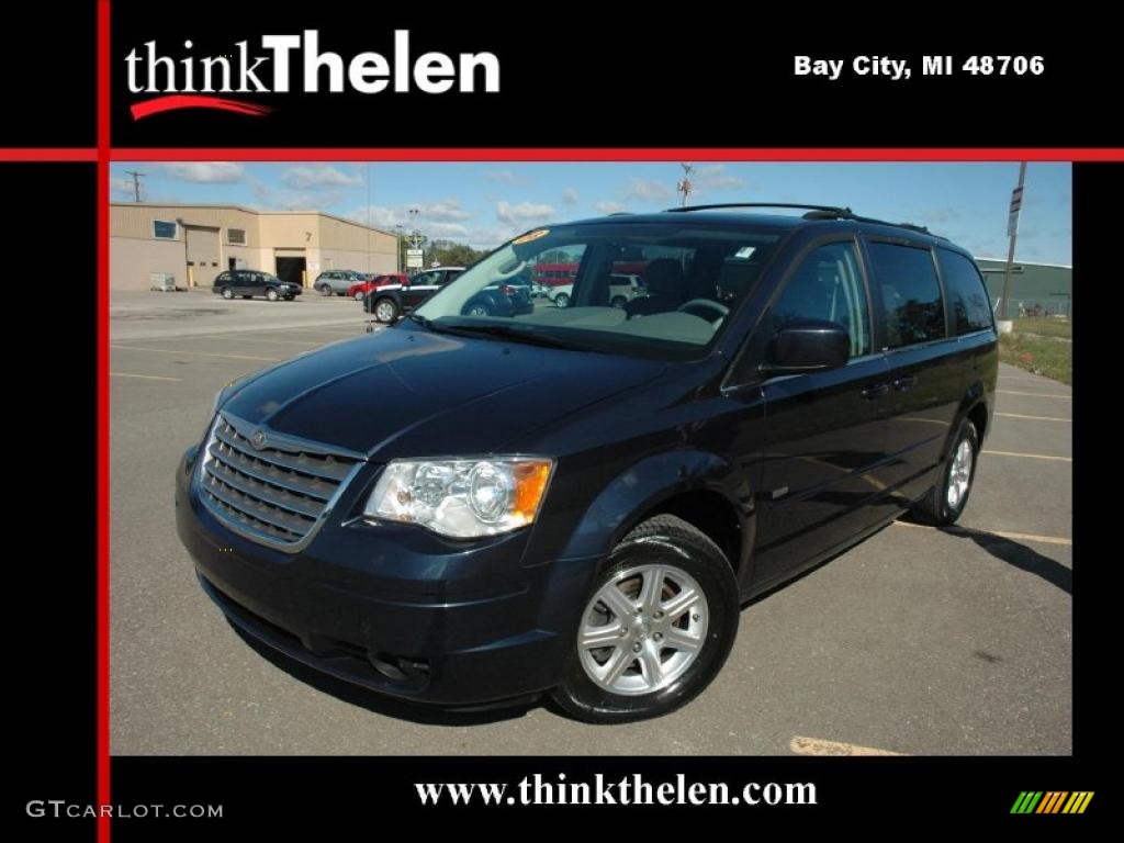 2008 Town & Country Touring Signature Series - Modern Blue Pearlcoat / Medium Slate Gray/Light Shale photo #1
