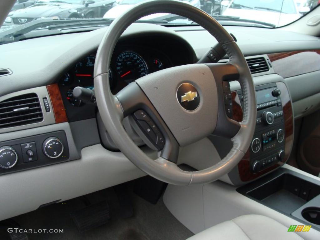 2009 Silverado 1500 LTZ Crew Cab 4x4 - Blue Granite Metallic / Light Titanium photo #11