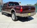 2009 Royal Red Metallic Ford F350 Super Duty King Ranch Crew Cab 4x4  photo #5