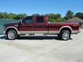 2009 Royal Red Metallic Ford F350 Super Duty King Ranch Crew Cab 4x4  photo #6