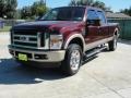 2009 Royal Red Metallic Ford F350 Super Duty King Ranch Crew Cab 4x4  photo #7