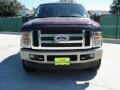 2009 Royal Red Metallic Ford F350 Super Duty King Ranch Crew Cab 4x4  photo #8