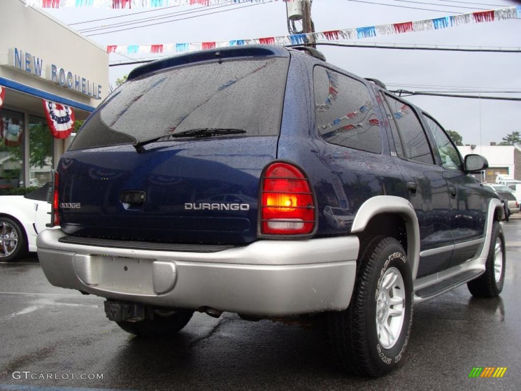 2002 Durango SLT 4x4 - Patriot Blue Pearl / Dark Slate Gray photo #4