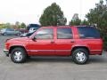 1999 Victory Red Chevrolet Tahoe LS 4x4  photo #1