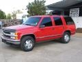 1999 Victory Red Chevrolet Tahoe LS 4x4  photo #2