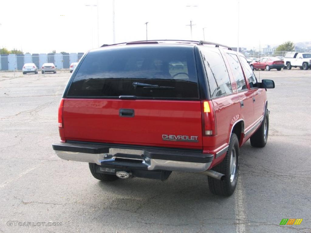 1999 Tahoe LS 4x4 - Victory Red / Gray photo #6