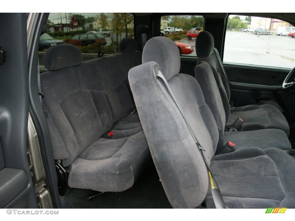 2001 Silverado 1500 LS Extended Cab 4x4 - Light Pewter Metallic / Graphite photo #16