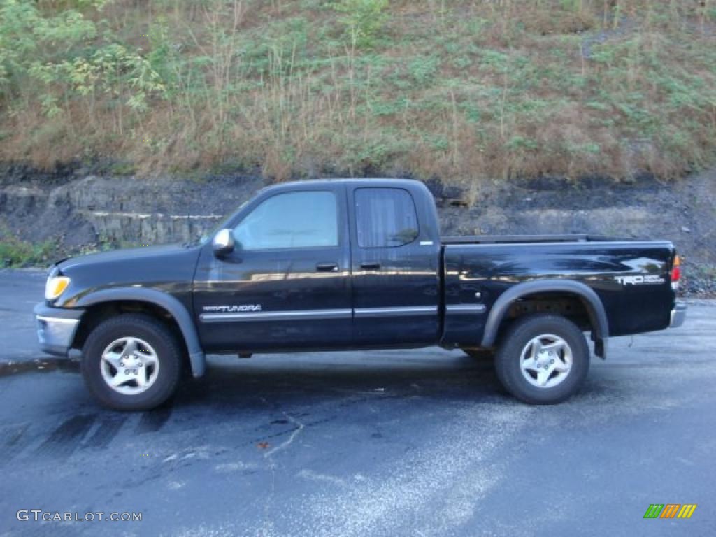 2001 Tundra SR5 TRD Extended Cab 4x4 - Black / Gray photo #1