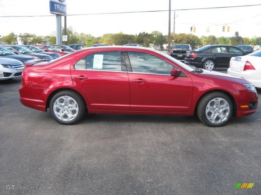 2011 Fusion SE - Red Candy Metallic / Charcoal Black photo #1