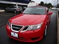 2010 Laser Red Saab 9-3 2.0T Convertible  photo #1