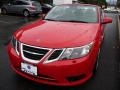2010 Laser Red Saab 9-3 2.0T Convertible  photo #3