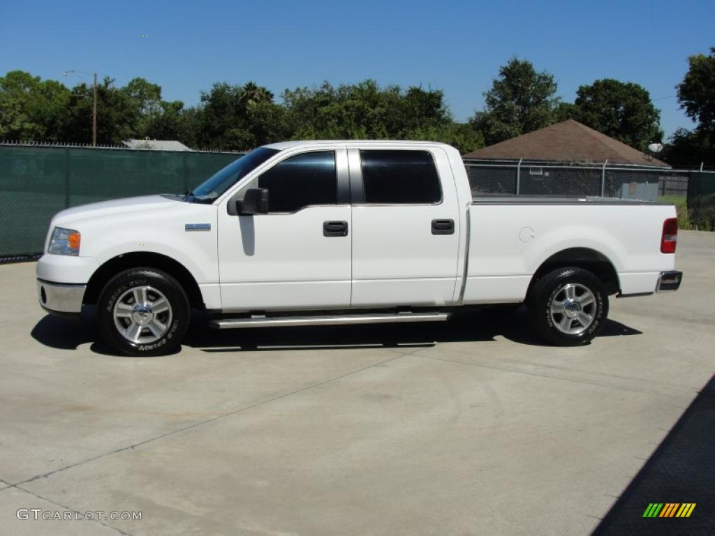 2006 F150 XLT SuperCrew - Oxford White / Medium/Dark Flint photo #6