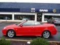 2010 Laser Red Saab 9-3 2.0T Convertible  photo #10