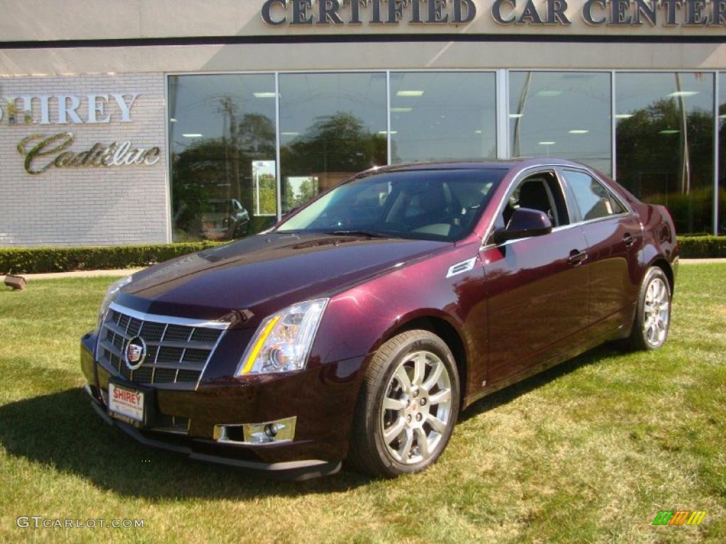 2008 Black Cherry Cadillac CTS 4 AWD Sedan 37584639