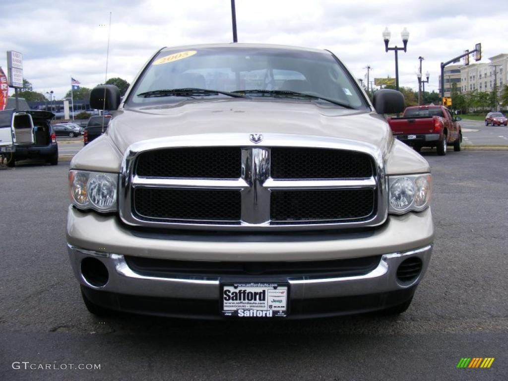 2005 Ram 1500 SLT Quad Cab - Light Almond Pearl / Taupe photo #2