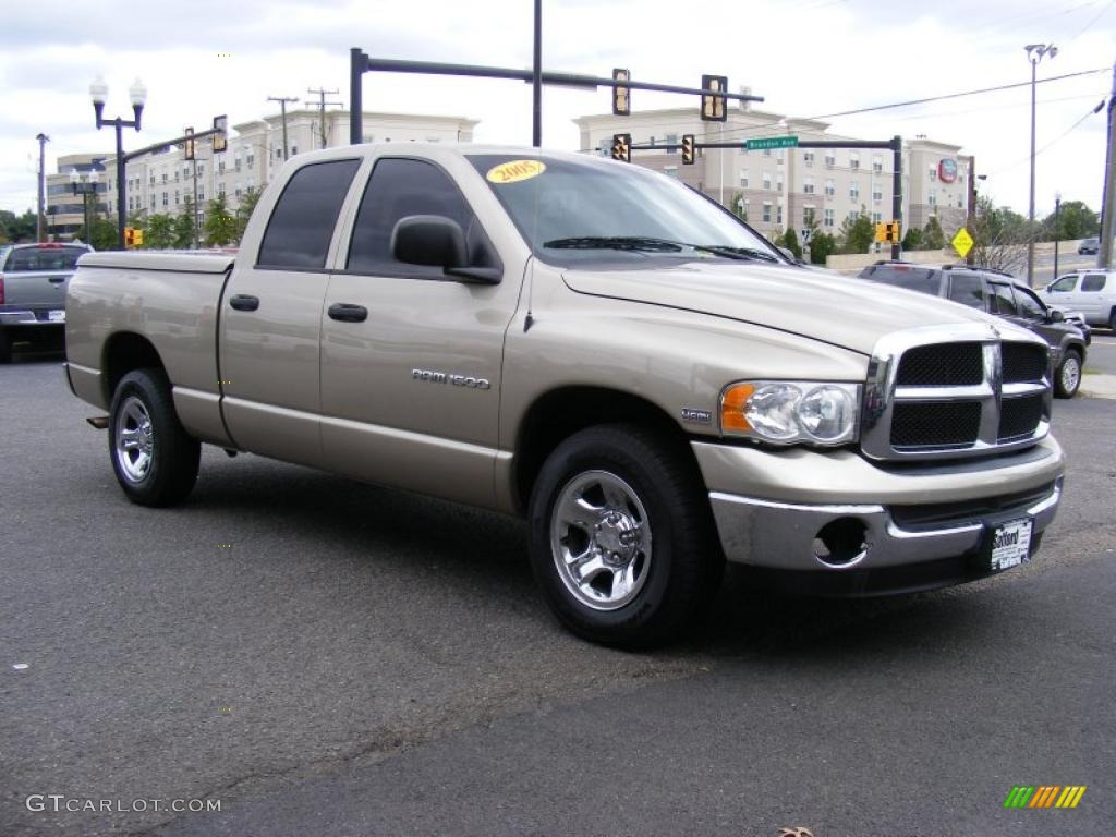 2005 Ram 1500 SLT Quad Cab - Light Almond Pearl / Taupe photo #3