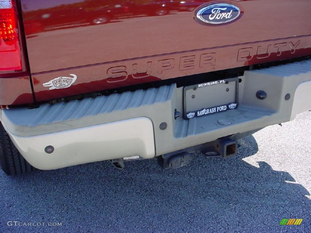 2008 F350 Super Duty King Ranch Crew Cab 4x4 - Dark Copper Metallic / Chaparral Brown photo #8