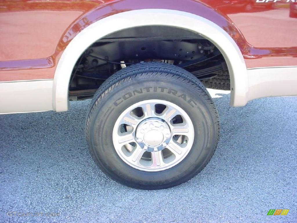 2008 F350 Super Duty King Ranch Crew Cab 4x4 - Dark Copper Metallic / Chaparral Brown photo #13