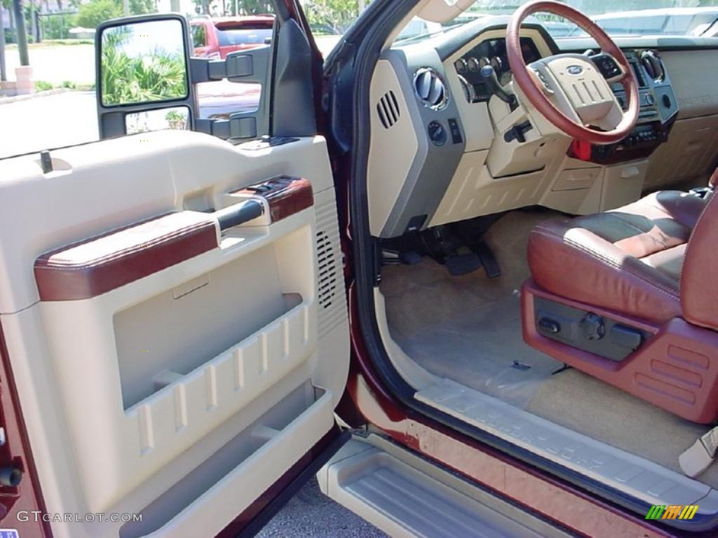 2008 F350 Super Duty King Ranch Crew Cab 4x4 - Dark Copper Metallic / Chaparral Brown photo #18
