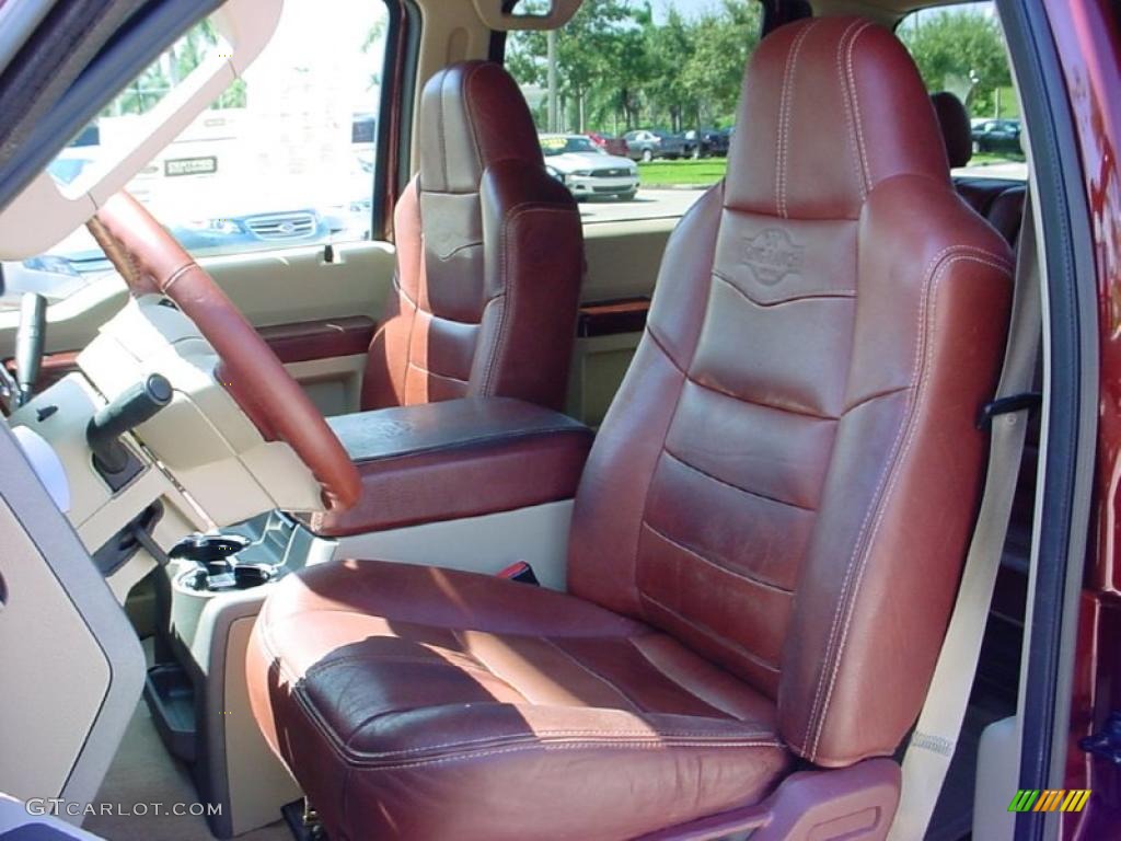 2008 F350 Super Duty King Ranch Crew Cab 4x4 - Dark Copper Metallic / Chaparral Brown photo #19