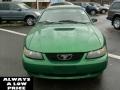 2001 Electric Green Metallic Ford Mustang V6 Convertible  photo #2