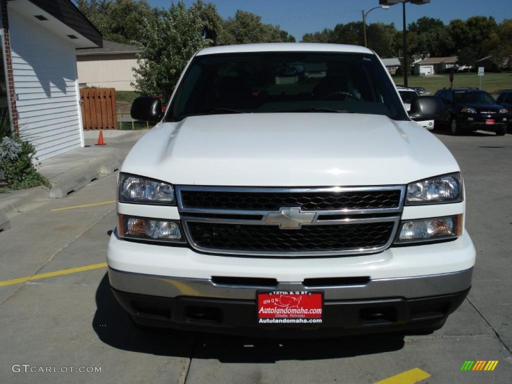 2006 Silverado 1500 LS Extended Cab 4x4 - Summit White / Dark Charcoal photo #22