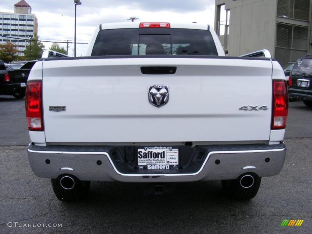 2010 Ram 1500 Laramie Crew Cab 4x4 - Stone White / Light Pebble Beige/Bark Brown photo #6