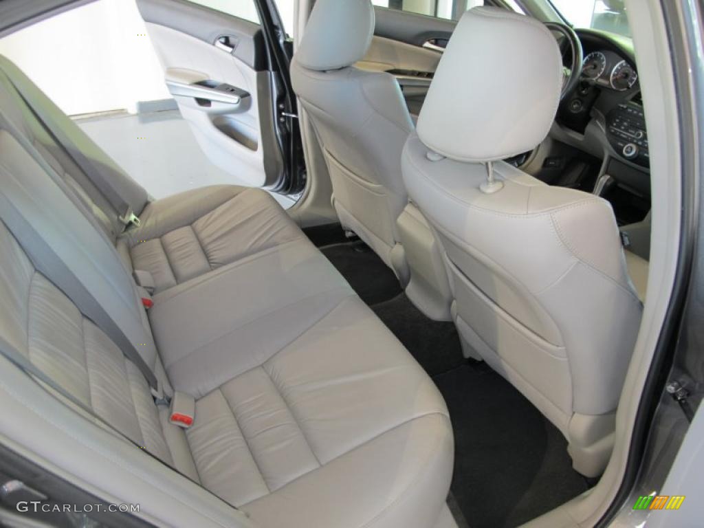 2008 Accord EX-L V6 Sedan - Polished Metal Metallic / Ivory photo #15