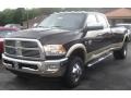 2011 Rugged Brown Pearl Dodge Ram 3500 HD Laramie Crew Cab 4x4 Dually  photo #1