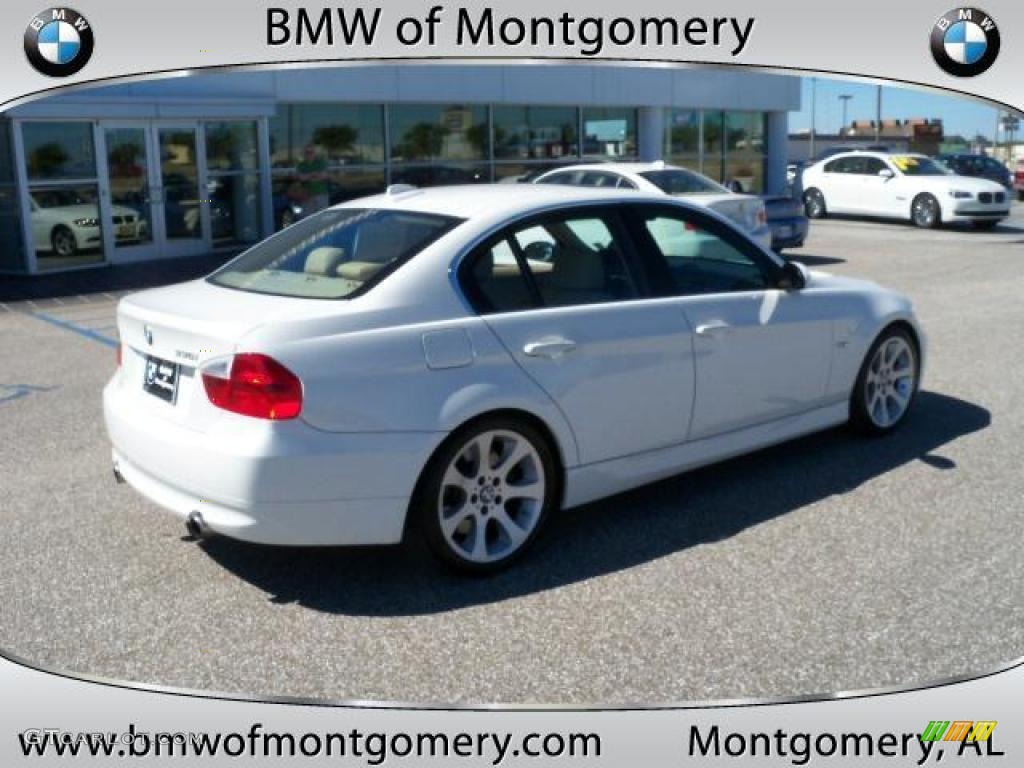 2008 3 Series 335i Sedan - Alpine White / Beige photo #3