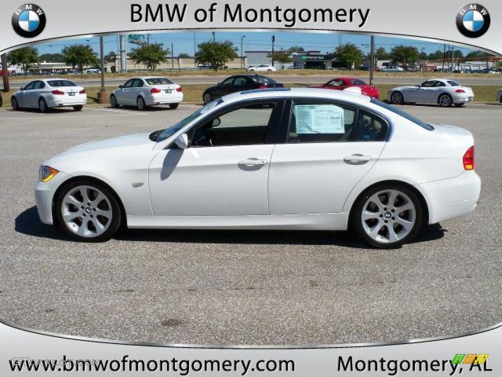 2008 3 Series 335i Sedan - Alpine White / Beige photo #7