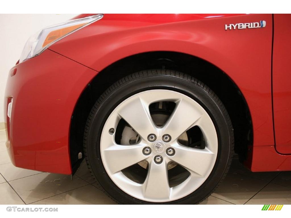 2010 Prius Hybrid V - Barcelona Red Metallic / Dark Gray photo #37