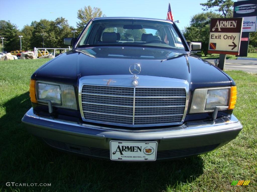 1987 S Class 420 SEL - Midnight Blue / Grey photo #3