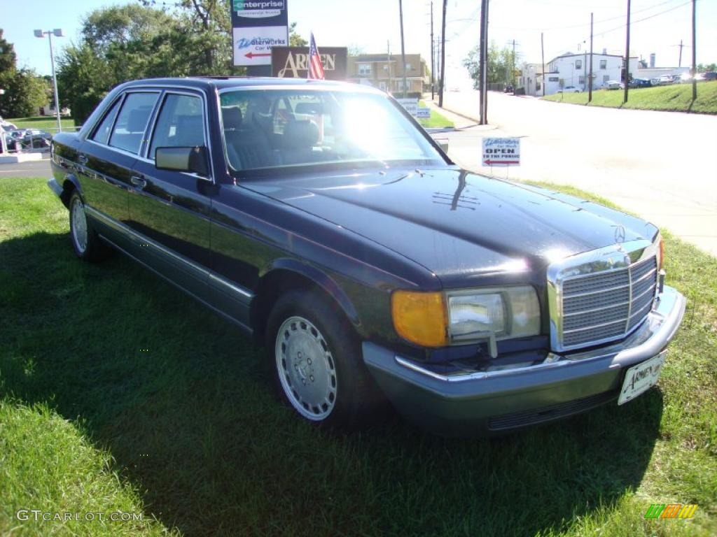 1987 S Class 420 SEL - Midnight Blue / Grey photo #4